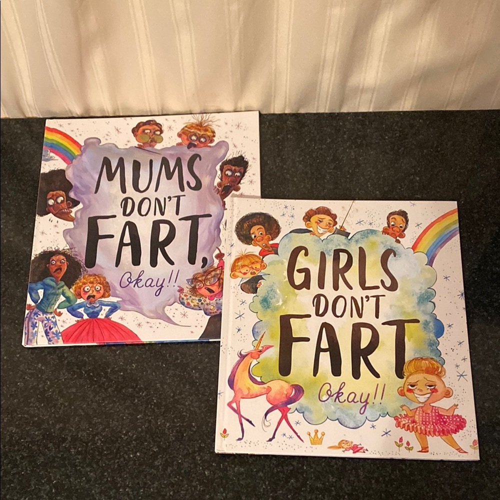 Girls Don't Fart and Mum's Don't Fart Children's Books